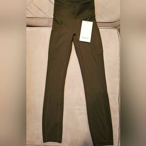 NWT Lululemon Invigorate Leggings -    Size 0 - Olive